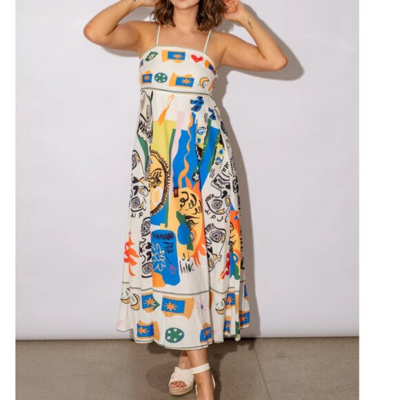 Pink Ripple Printed Dress - Picture 5 of 6